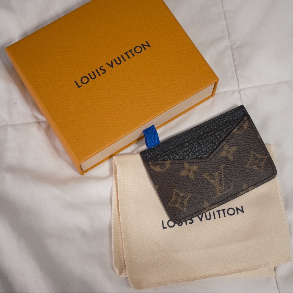 Louis Vuitton Brown and Black Monogram Card Holder